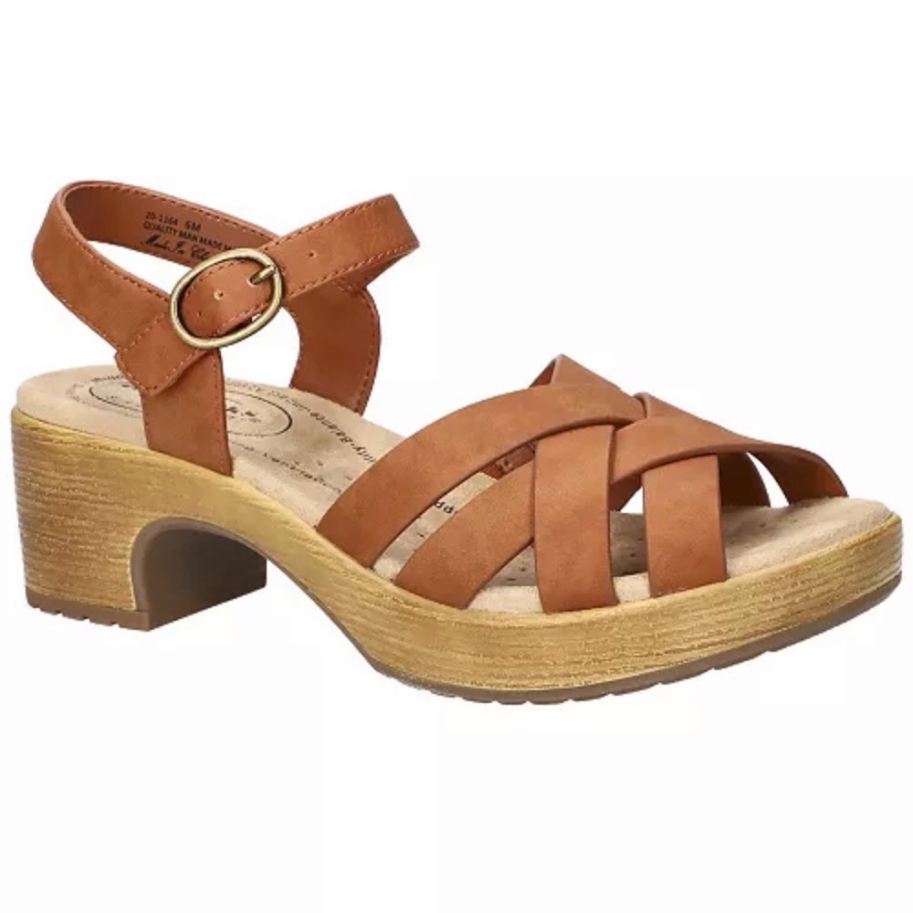 Easy Street Women's Brown Strappy Sandals size 8.5 Miyah